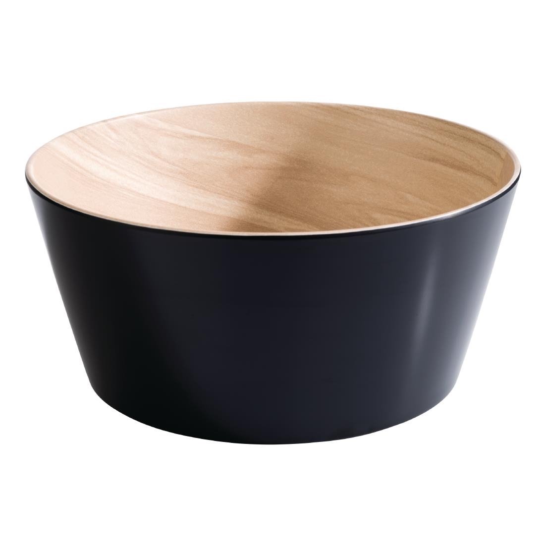 APS Frida Bowl Wood & Black 220(Ø)mm 2.2Ltr