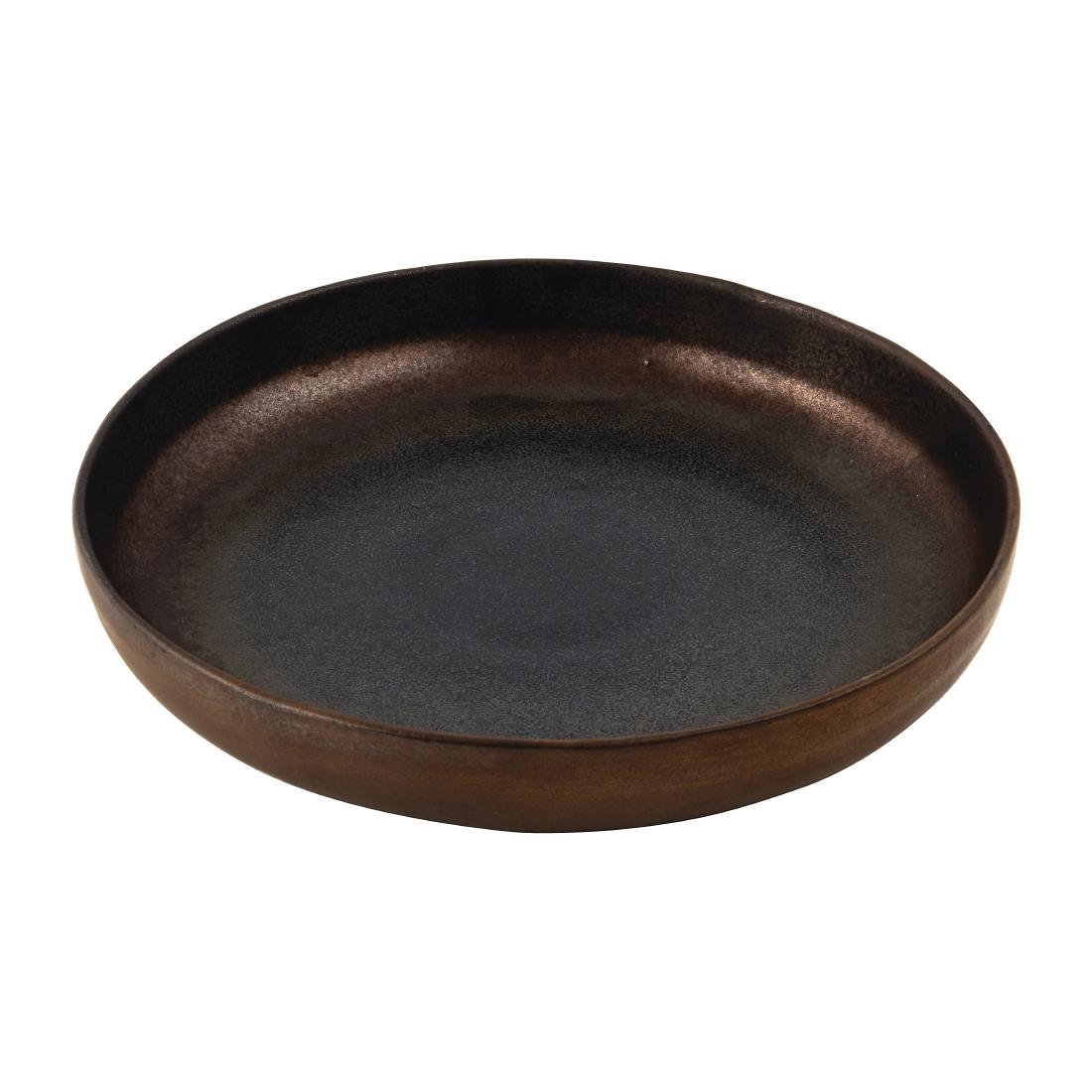 Olympia Ochre Flat Bowls 210mm 700ml (Pack of 6)