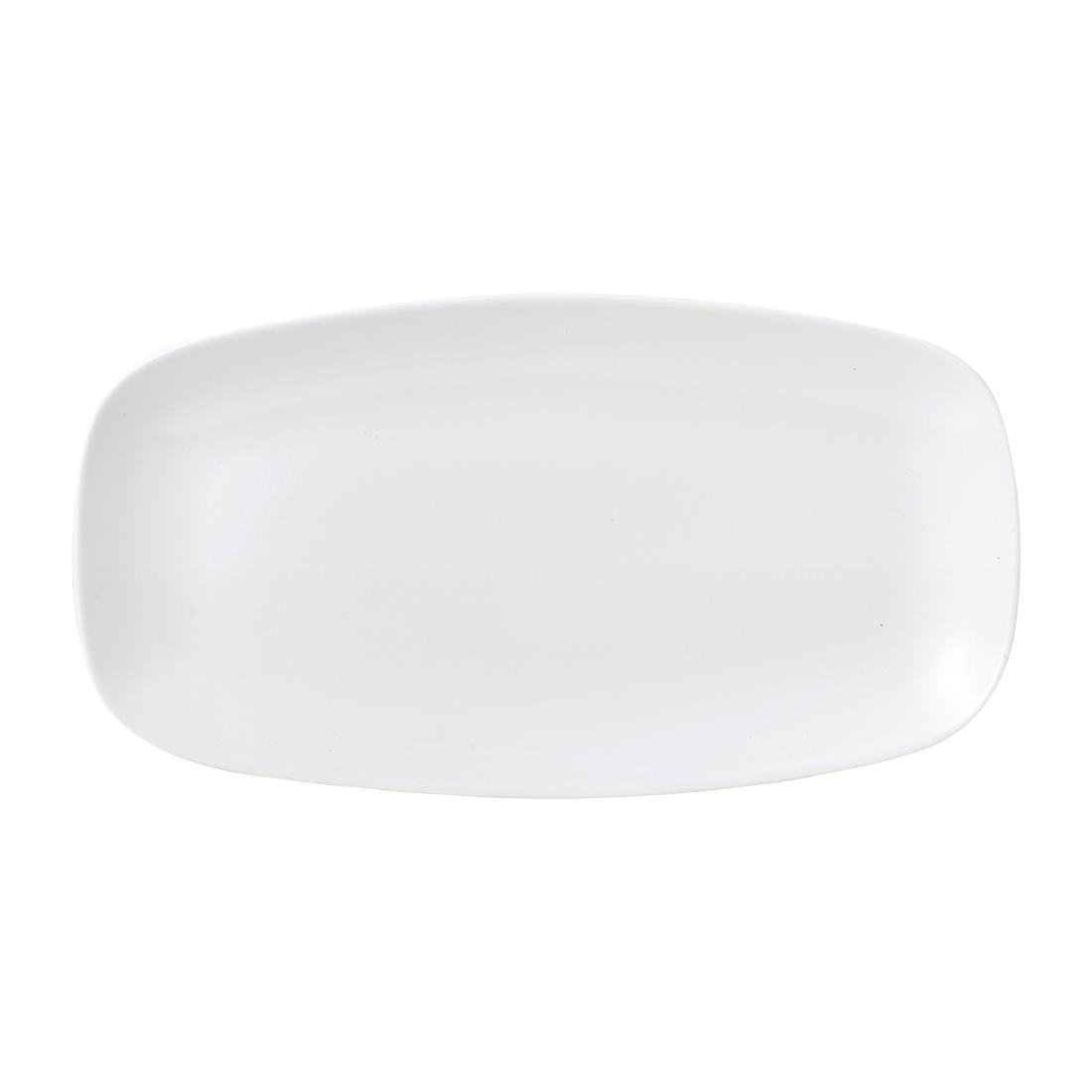 Vellum White Chefs' Oblong Plate No. 4 13 7/8 x 7 3/8 