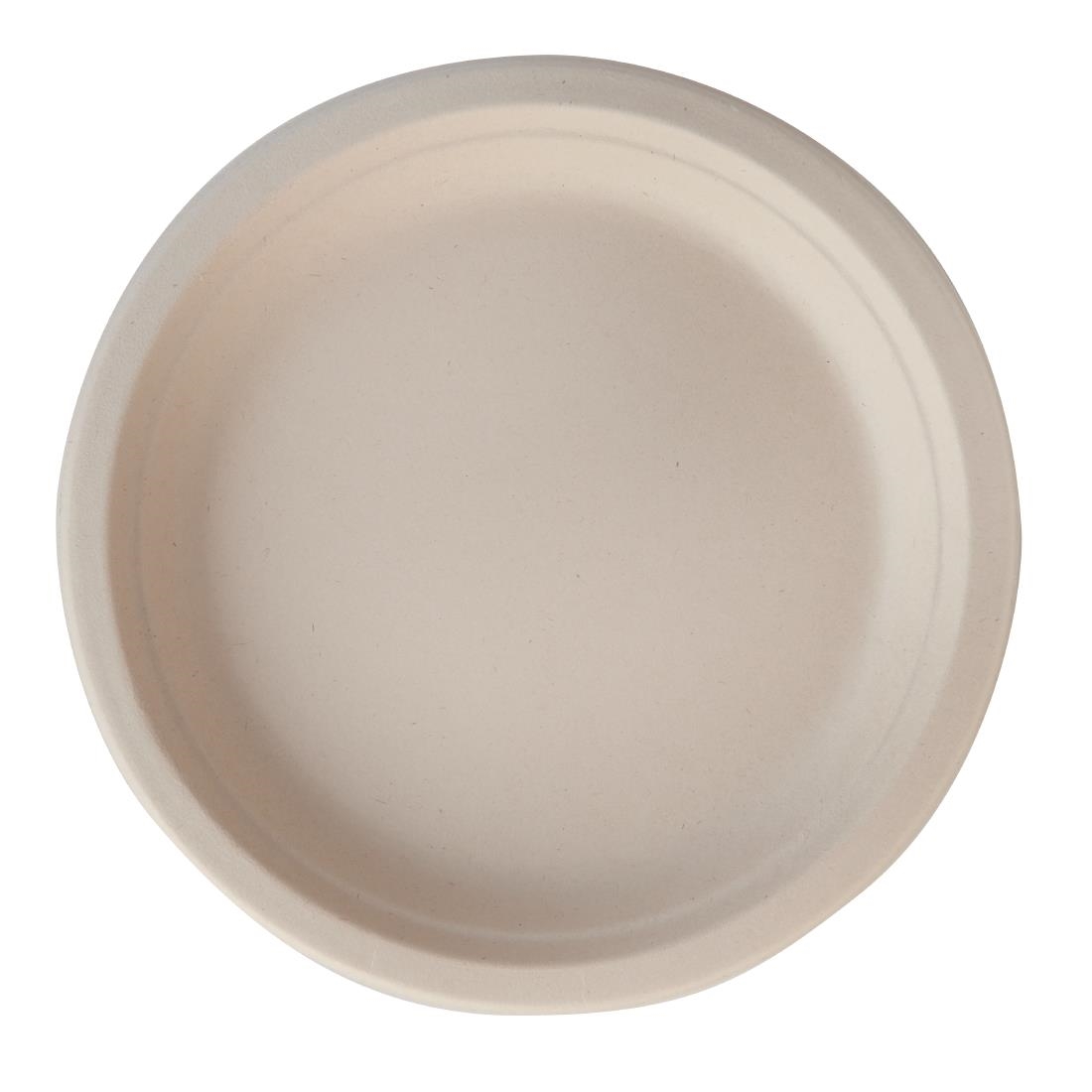 eGreen Eco-Fibre Compostable Wheat Round Plates 230mm (Pack of 1000)