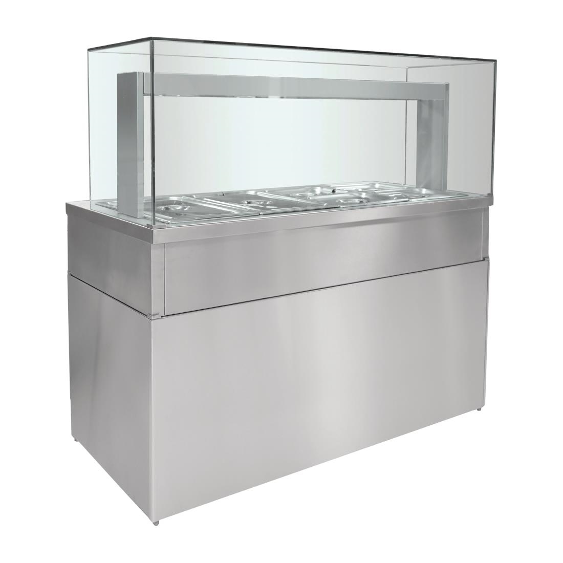 Parry Heated Bain Marie Servery Counter with Glass HGBM5