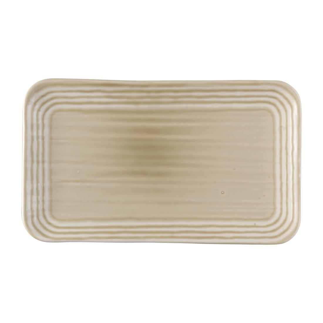 Dudson Harvest Norse Linen Organic Rect Plate 269x160mm (Pack of 12)