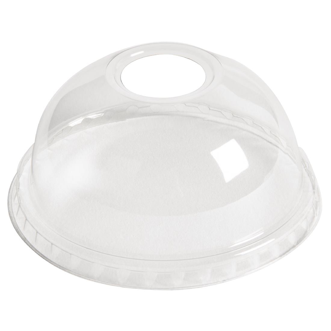 Clear rPET Dome Lid with Hole 95mm (Pack of 800)