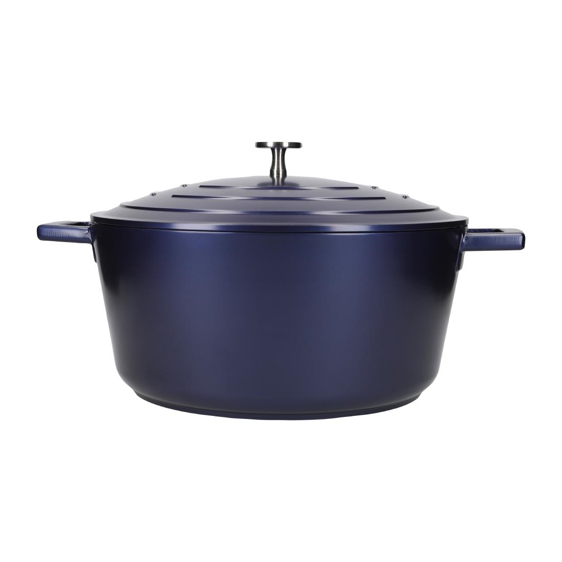 Masterclass Casserole Dish Metallic Blue 5Ltr