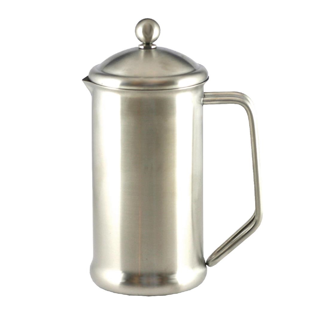 Olympia  Satin Finish Stainless Steel Cafetiere 6 Cup