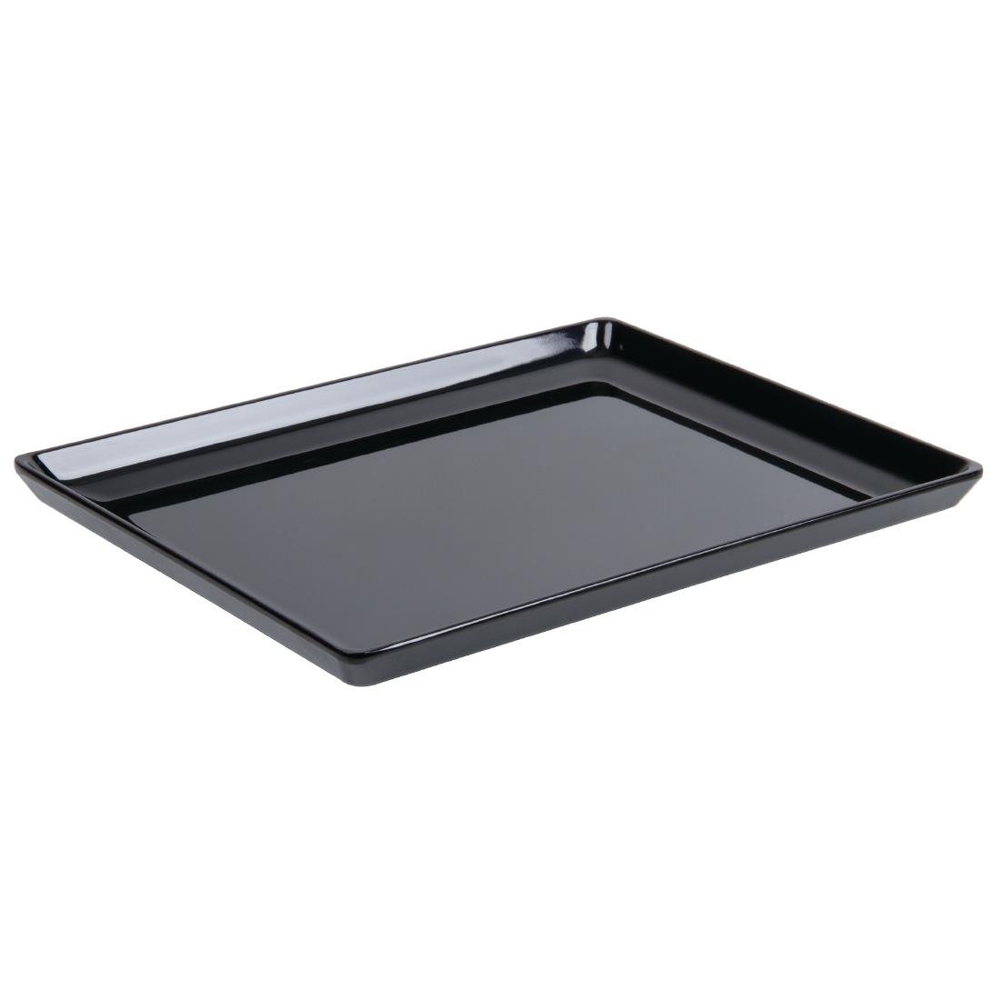 APS Float Melamine Tray Black GN 1/2