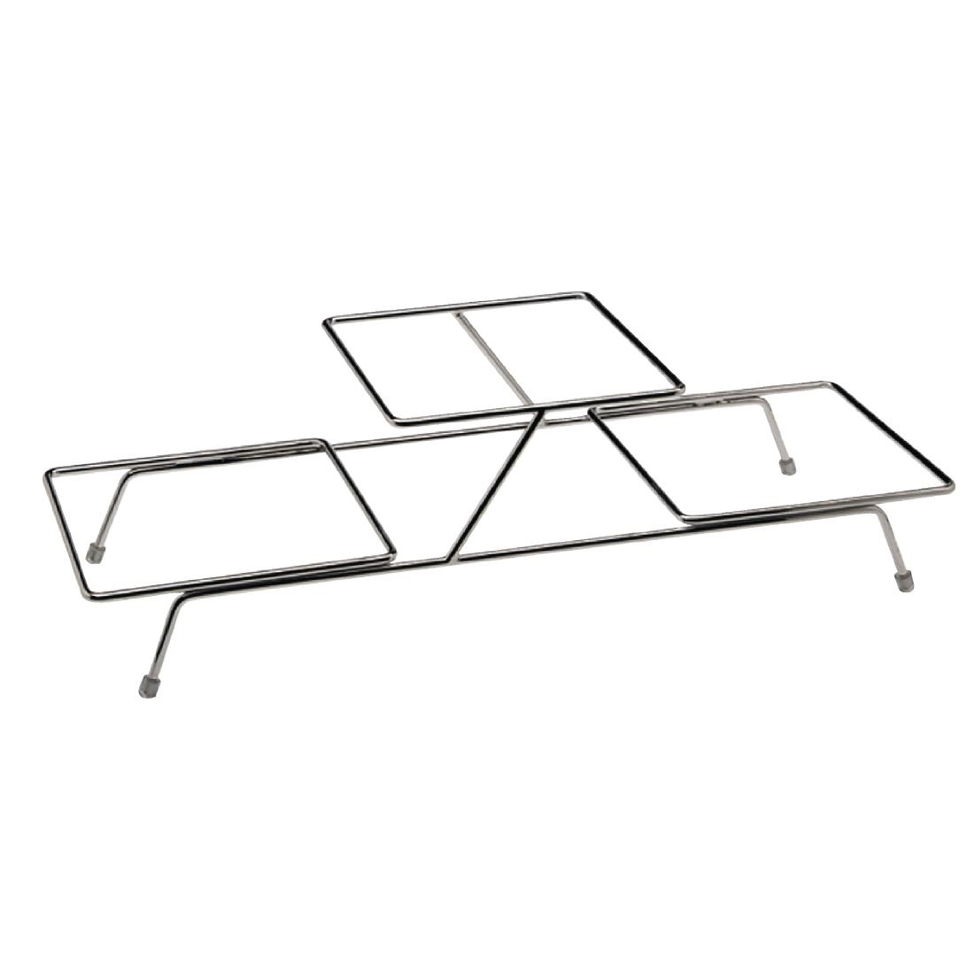 APS Float Chrome 3 Bowl Stand