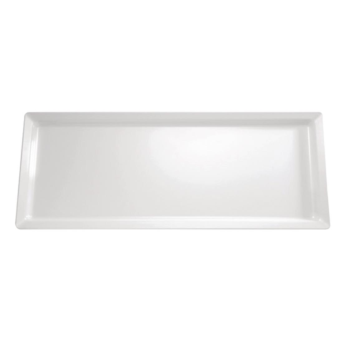 APS Pure Melamine Rectangular Tray White 650mm