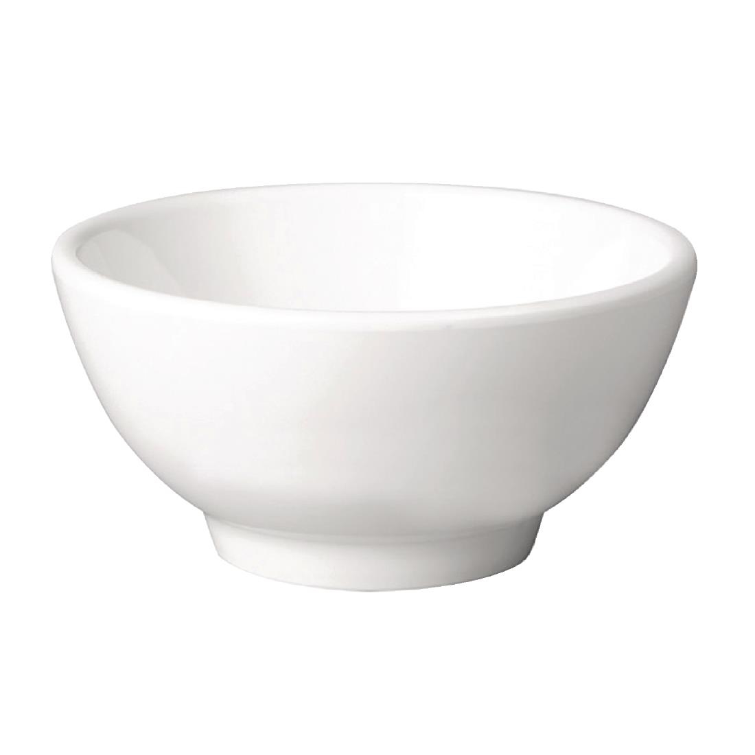 APS Pure Melamine White Round Bowl 130mm