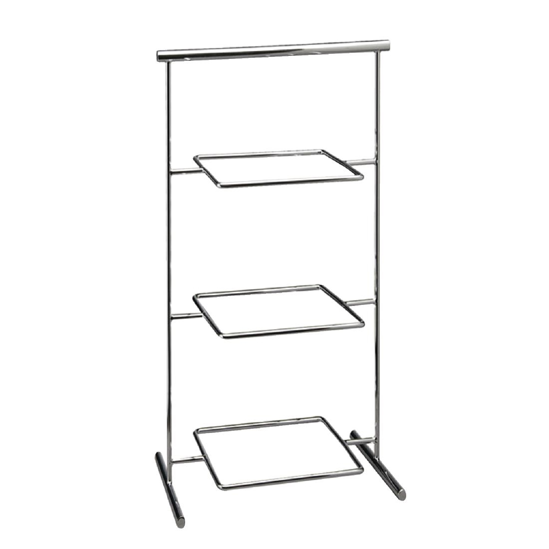 APS Pure Melamine Chrome Serving Stand 290mm