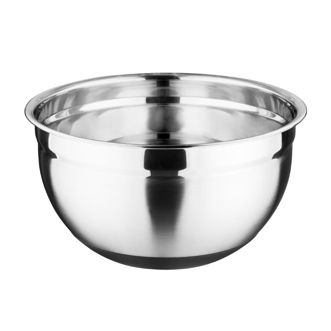 Vogue Stainless Steel Bowl with Silicone Base 5Ltr