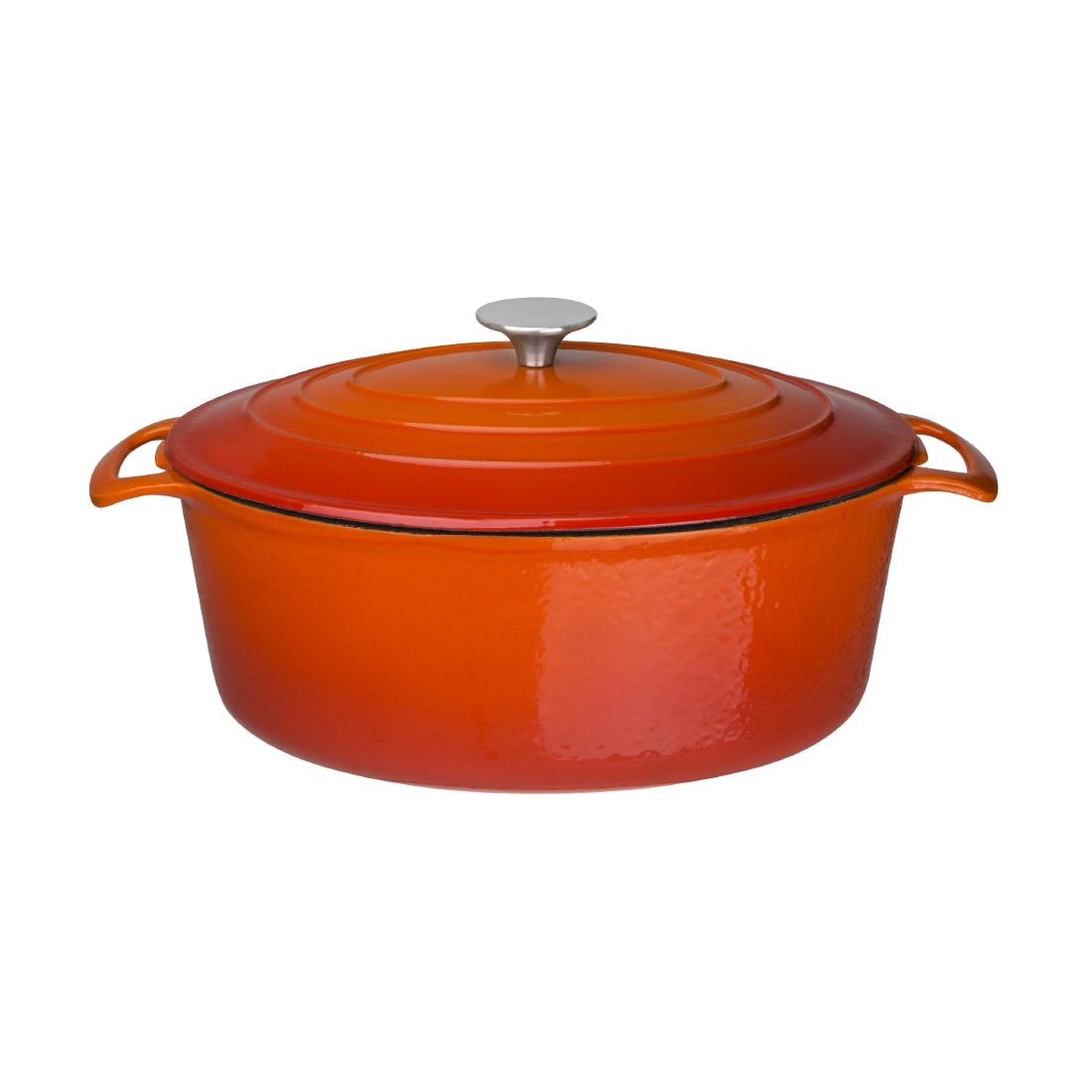 Vogue Orange Oval Casserole Dish 6Ltr