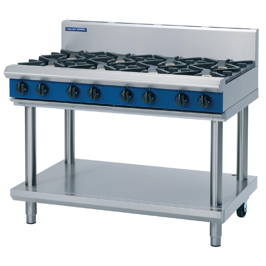 Blue Seal Evolution Cooktop 8 Open Burners LPG on Stand1200mm G518D-LS/L