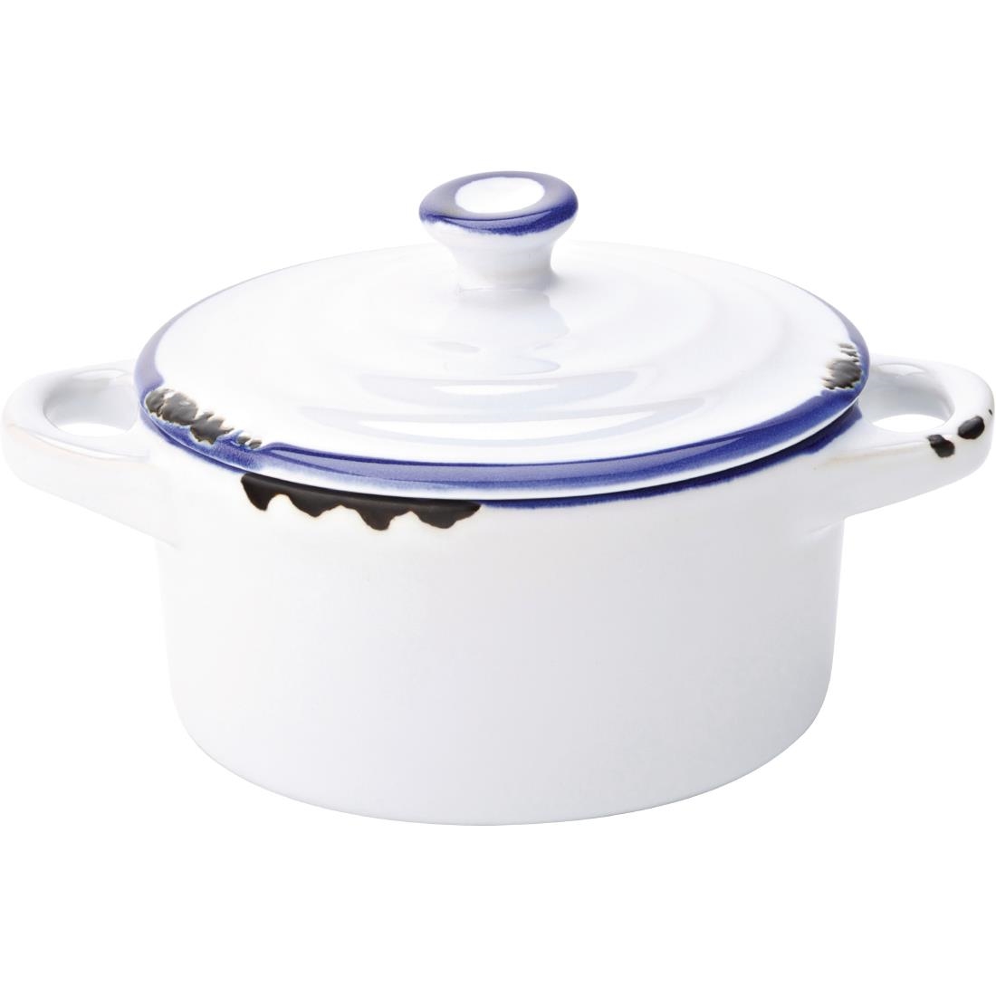 Utopia Avebury Blue Mini Casserole Dish 105mm (Pack of 12)