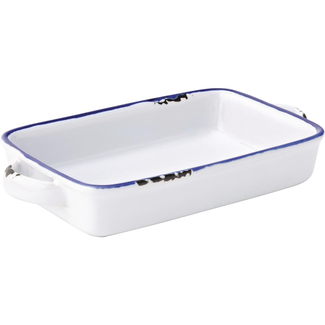 Utopia Avebury Blue Small Rectangular Dish 175mm (Pack of 12)