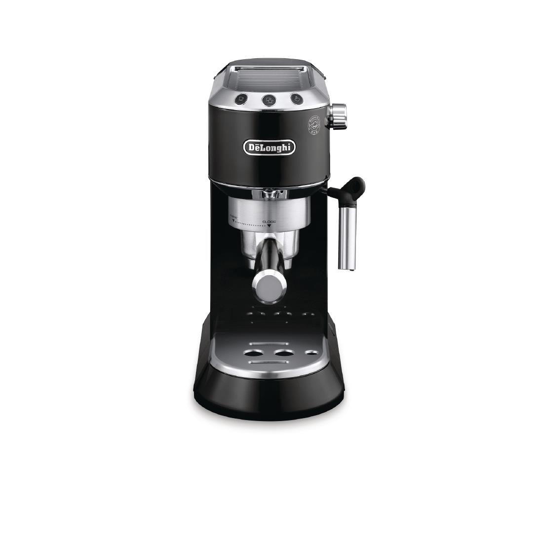 Delonghi Dedica Pump Espresso Coffee Maker with Milk Frother. Black EC685.BK