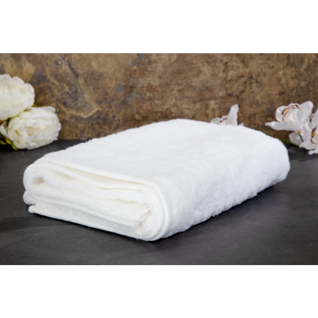 EcoKnit Bath Towel White, 650gsm